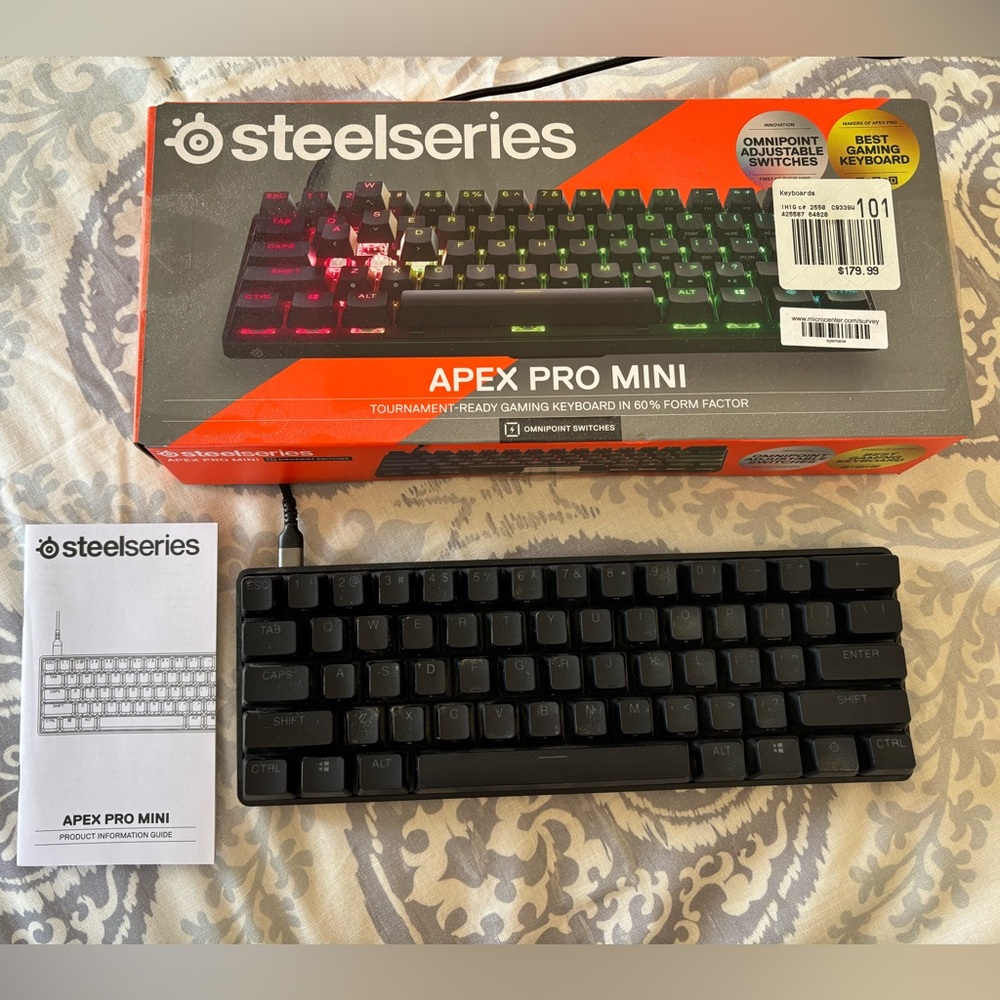 SteelSeries Apex Pro Mini Gaming Keyboard - Black